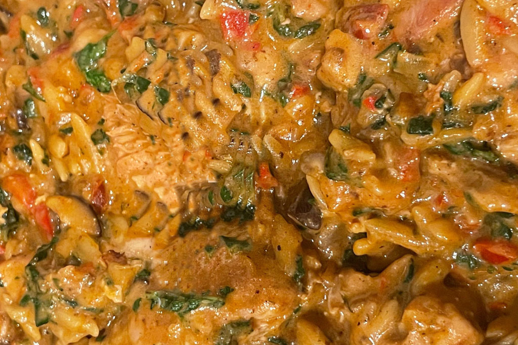 Pollo cremoso a la cacerola